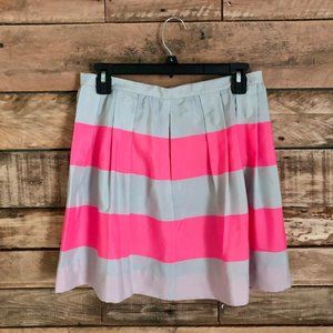 J. Crew Pink & Silver High Waisted Skirt